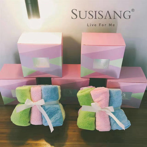 Susisang Baby face Towels (12''*12'') (six in a pack)